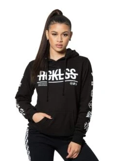 Strike Thru Jr Hoodie - Black