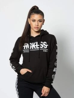 The Urban Hoodie Sales -The Urban Hoodie Sales reckless girls womens fleece hoodies strike thru jr hoodie black 6661753405543