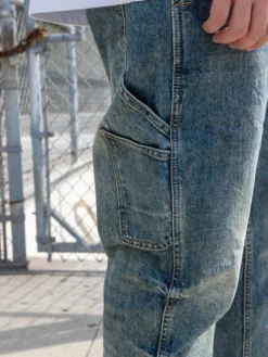 Normandie Carpenter Denim - Blue -The Urban Hoodie Sales young and reckless mens denim normandie carpenter denim blue 31174484361319