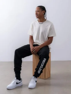 Trespass Sweatpants - Black -The Urban Hoodie Sales young and reckless mens fleece sweatpants trespass sweatpants black 28628260290663