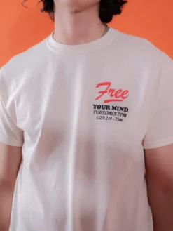 Free Your Mind Tee - Natural -The Urban Hoodie Sales young and reckless mens tops graphic tee free your mind tee natural 28396107071591