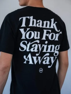 Keep Your Distance Tee - Black -The Urban Hoodie Sales young and reckless mens tops graphic tee keep your distance tee black 27974387269735