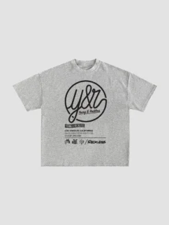Loopin Out Tee - Heather Grey