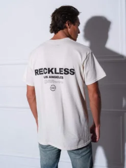 Standard Issue Tee - Natural -The Urban Hoodie Sales young and reckless mens tops graphic tee standard issue tee natural 28482480144487