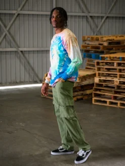 Framework Long Sleeve - Tie Dye -The Urban Hoodie Sales young and reckless mens tops long sleeve framework long sleeve tie dye 29158485393511