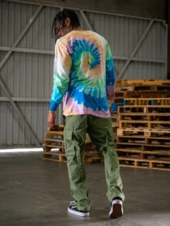 Framework Long Sleeve - Tie Dye -The Urban Hoodie Sales young and reckless mens tops long sleeve framework long sleeve tie dye 29158486016103