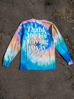 Keep Your Distance Long Sleeve - Tie Dye -The Urban Hoodie Sales young and reckless mens tops long sleeve keep your distance long sleeve tie dye 29081260392551