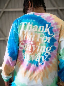 Keep Your Distance Long Sleeve - Tie Dye