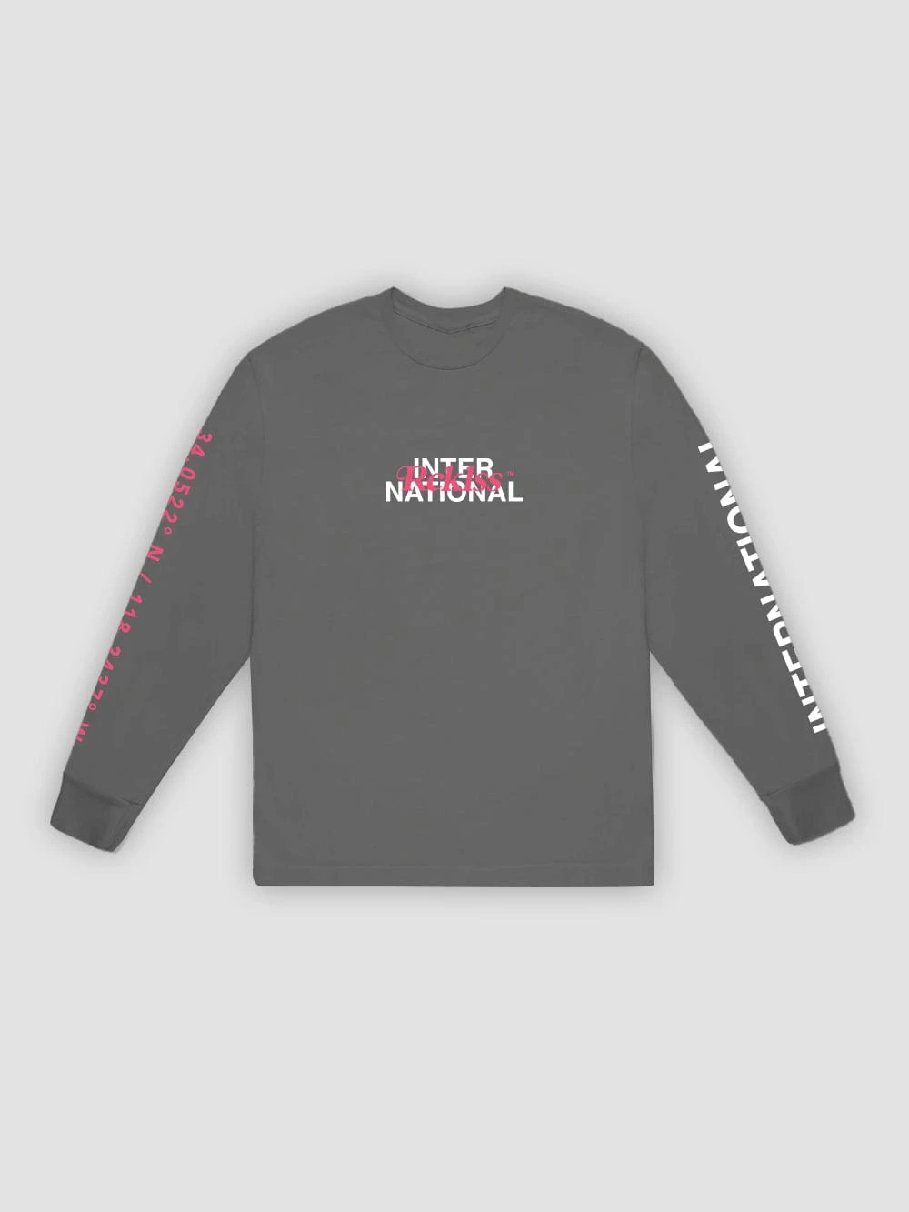 Overlay Long Sleeve - Charcoal 2 Overlay Long Sleeve - Charcoal - Image 2