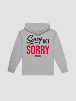 Not Sorry Hoodie - Carbon Grey