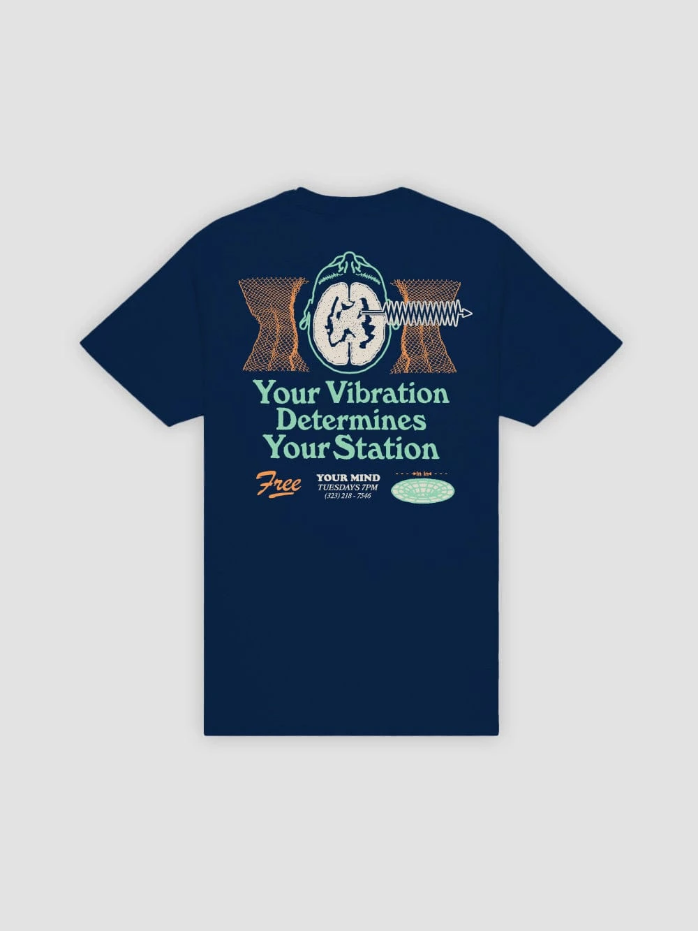 Vibrations Tee - Navy 1 Vibrations Tee - Navy